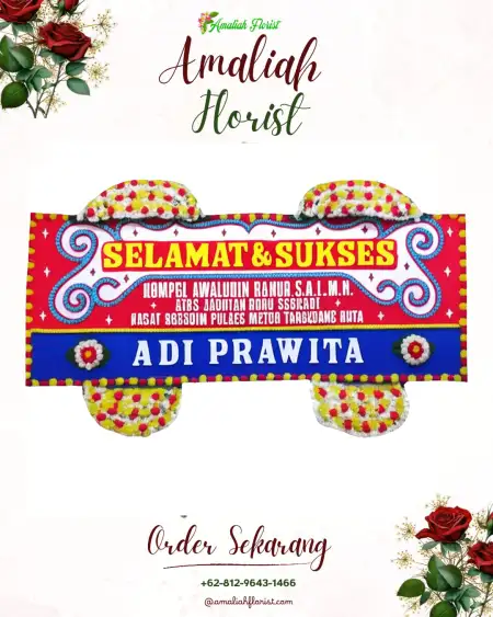 Papan Bunga Ucapan Selamat Bulu Lor